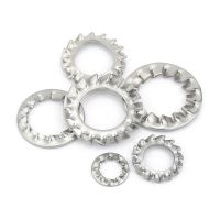 304 A2 Stainless Steel Internal amp; External Teeth Lock Washers Serrated Gaskets M3 M4 M5 M6 M8 M10 M12