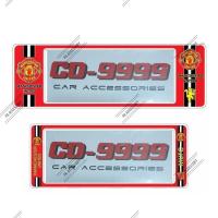 กรอบป้ายทะเบียนกันน้ำ Manchester United สั้น-ยาว CD-9999