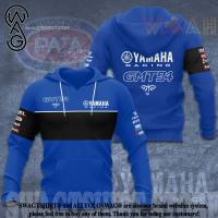 （ALL IN STOCK XZX）  Yamaha Hoodie 3D "Teem Racing" All Over Printed For Gift Hot Trend 66668  (Free customized name logo for private chat, can be changed with or without zipper)