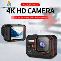 【จัดส่งพร้อม】กล้องกีฬา4K HD หมวกมอเตอร์ไซด์การขี่จักรยานดำน้ำหมวกกันน็อคกล้องถ่ายขณะว่ายน้ำ WIFI HD Travel VLong