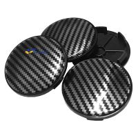 Style 4pcs 68mm with 65mm Aluminum+Resin 3D Carbon Fiber Pattern Sticker Car Wheel Cap Rim Center Hub Caps Cup Dust-proof Cover for vossen rays Advan Racing Centre Caps