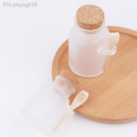 Bath Salt Bottle Empty Matte Facial Cream Scrub Powder Jar Plastic Cork Spoon