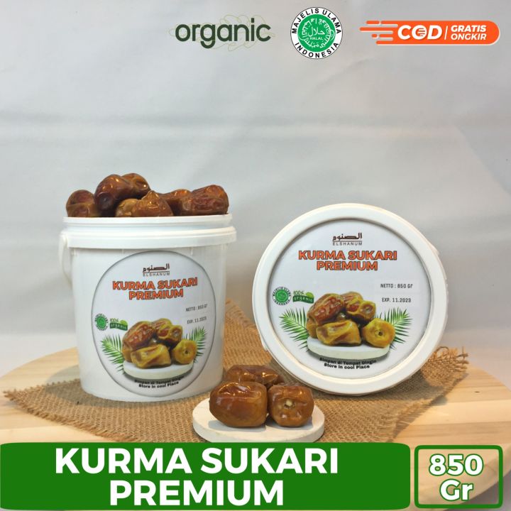 Kurma Sukari Ember 850gr Kurma Sukkari Al Qassim Kurma Sukkari Kemasan Premium Lazada 3873