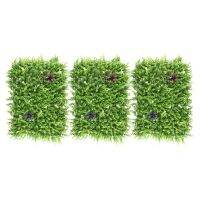 3Pcs 60X40cm Artificial Meadow Artificial Grass Wall Panel for Wedding or Home Decorations - 2