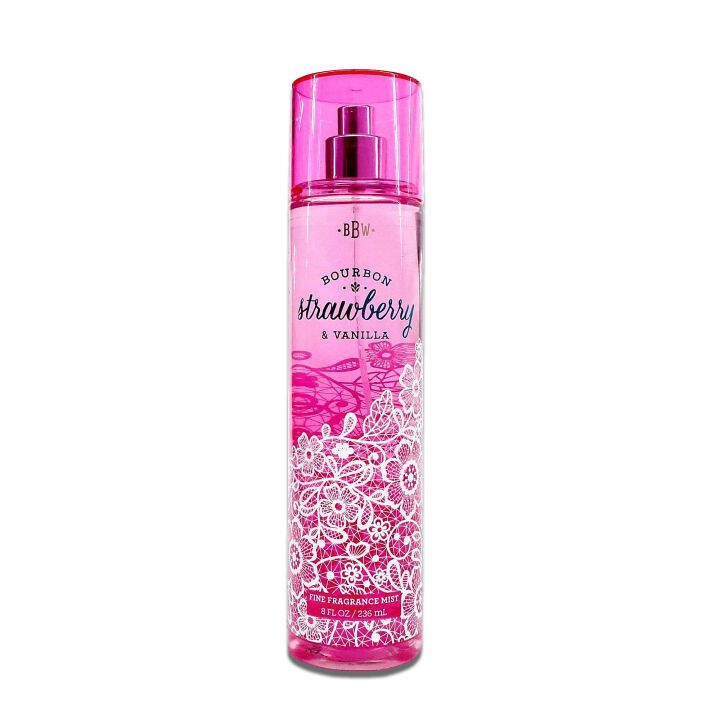 Bath & Body Works Bourbon Strawberry & Vanilla Fine Fragrance Mist ...