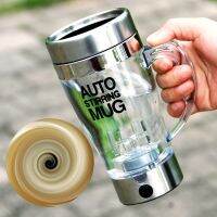 Self Stirring Mug Lazy Electric สแตนเลสกาแฟถ้วยชาพร้อมฝาปิด Self Mixing Cup Auto Magnetic Stirring Coffee Mug