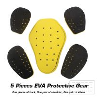 DUHAN Motorcycle Racing Protector EVA High Foaming Motocross Shoulders Elbows Back 5 Pieces Protective Gear Knee pads 2 pieces