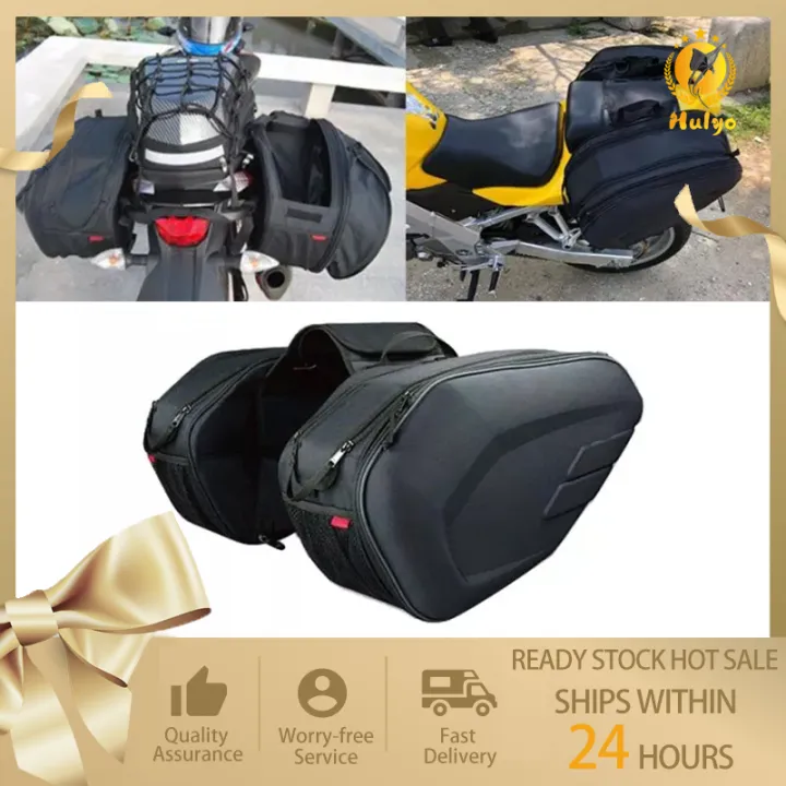 New Motorcycle Saddle Bag Waterproof Racing Race Moto Helmet Pack Side ...