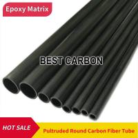 Free shiping OD1.5mm to 12mm   500mm length Round Pultruded Carbon Fiber Tube  CFK Rohre   carbon fibre pole Wires Leads Adapters