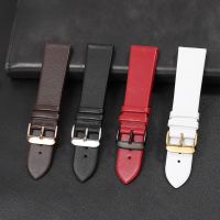 （A New Well Sell ） First Layer Genuine Cow Leather Watch Strap Ultra Thin Men 39;s Soft Plain for Tissot Casio Mido Omega Cowhide Bracelet Watchband