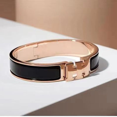 High-end classic enamel couple bracelet, 1:1 letter H buckle mens and womens bracelet, stylish personality, holiday gift
