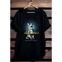 ลดราคาเสื้อยืดลาย Gildan nd Pure Cotton Printed Deftones Adrenaline Cat T-Shirt