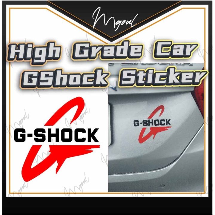 [Kvs auto parts][ReadyStock]HIGH GRADE G SHOCK LOGO CAR STICKER KERETA ...