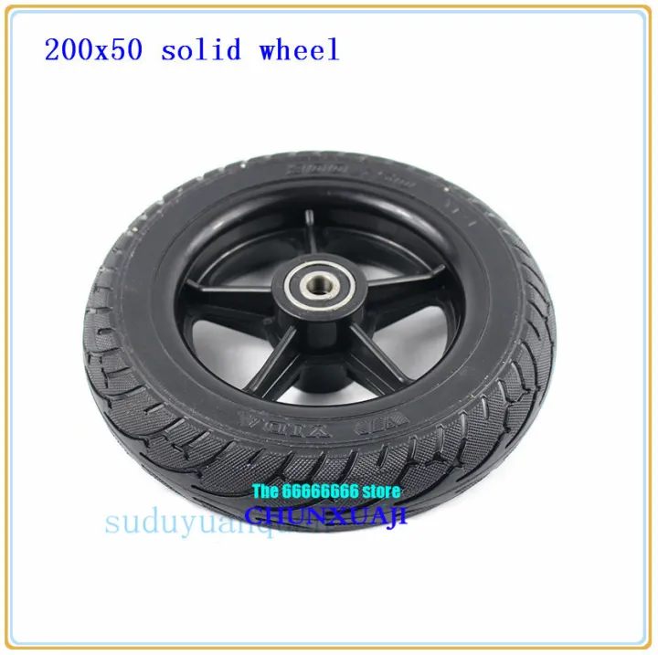 8 inch solid wheels 200X50 mm Solid tyre wheel with Bearing, rubber