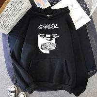 Gorillaz Hoodie Kaus Band Musik Populer Atasan Lengan Panjang Harajuku Streetwear Cetak Grafis Untuk Pria/Wanita Pakaian Pria Size Xxs-4Xl