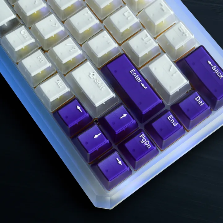 114-pbt-key-caps-oem-profile-for-mechanical-keyboard-double-shot-molding-cute-four-sides-ice-crystal-transparent-backlit-keycaps