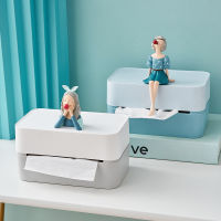 Nordic Home Decor Tissue Boxes Bubble Girl Statue Napkins Holder Tissue Holder Office Kitchen Storage Organization Home Storage