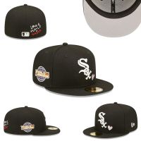 Lively High Quality MLB Chicago White Sox Fitted Hat Men Women 59FIFTY Cap Full Closed Fit Caps Sports Embroidery Hats Topi