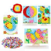 1 Pcs Kids Hairball Pompom Stickers Material School Painting Children Educational ZXH