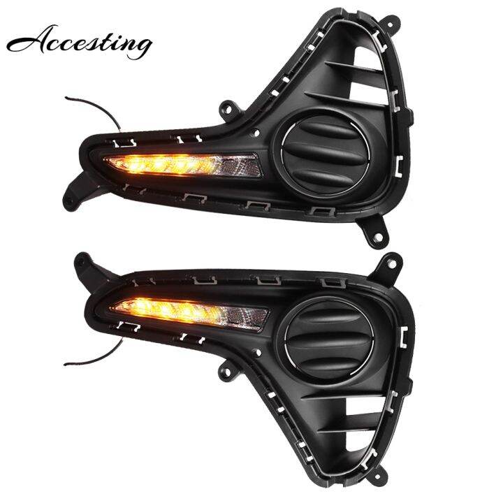 LED DRL Daytime Running Lights For Hyundai I10 20172018 with Turning