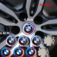 4ชิ้นล้อ BMW ที่ครอบยี่ห้อรถยนต์โลโก้รถสติ๊กเกอร์สัญลักษณ์ BMW 50th ครบรอบ68มม. ล้อที่ครอบยี่ห้อรถยนต์รถสติ๊กเกอร์สัญลักษณ์ตกแต่งสำหรับ5ชุด3 X5 X3