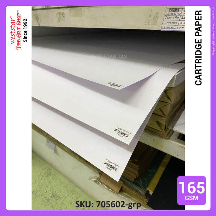 [Weststar TAS] A2, A1 Cartridge Paper, A1 Drawing Paper A1 (165gsm