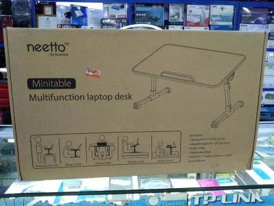 Neetto โต๊ะแล็ปท็อปที่สามารถปรับได้, โต๊ะตักแบบพกพา, โซฟาพับได้ถาดอาหารเช้า, คอมพิวเตอร์โน๊ตบุ๊ค Lapdesk ยืนอ่าน Holder สำหรับยืนที่นอนชั้น - Minitable Honeydew