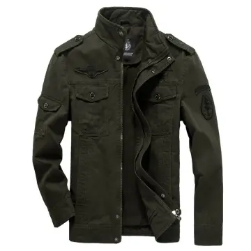 Mens green sale military jacket