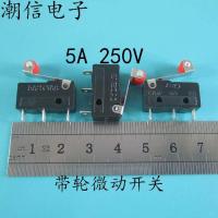 2023 latest 1PCS Limit collision micro switch with pulley 5A 250V travel wheels can be bought directly