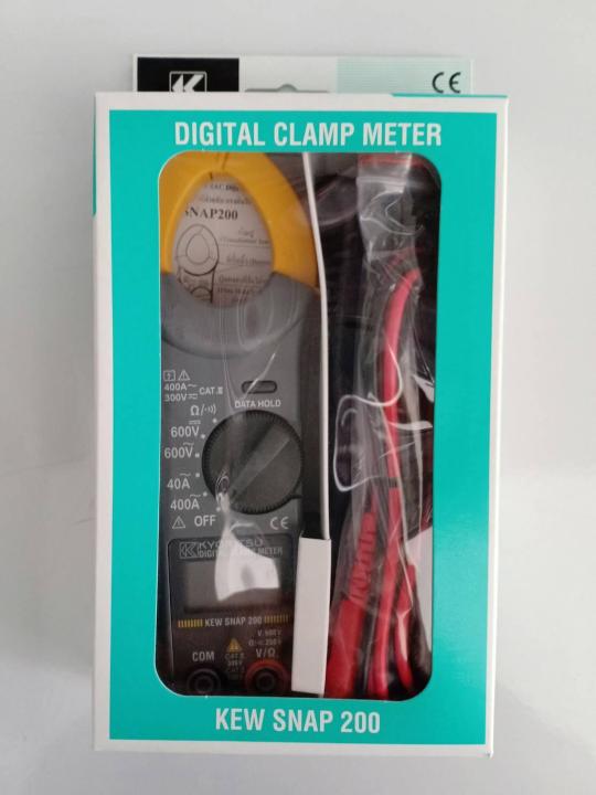 แคลมป์มิเตอร์-ดิจิตอล-kyoritsu-digital-clamp-meter-รุ่น-kew-snap-200-แถมฟรี-ตลับเมตร-ความยาว-5-เมตร