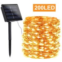 ZZOOI Fairy Lights Outdoor Solar Light 50/100/200 LED String Lights Waterproof Garden Garland Christmas Tree Holiday Decoration Fairy Lights