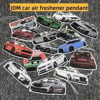 【DT】  hotNewest 1pcs Auto Paper Hanging Car Air Freshener JDM Racing Style Car Rear View Mirrow Pendent Air Freshener Solid Paper