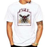 เสื้อยืด Evile เสื้อยืดคอกลม S-3XL สายโลหะแฟชั่นคอกลมพิมพ์ลายเสื้อคอกลมผ้าคอตตอน100% ใหม่ฤดูร้อน