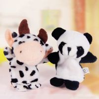 【Kiss】10 Pcs Animal Finger Pups Happy Family Cloth Doll Hand