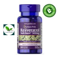 NEW Puritans Pride Resveratrol 500 mg. / 30 Capsules