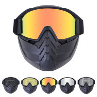 Motorcycle Goggles Detachable Face A Dirt Bike Off Road Racing Motocross MX Riding Glasses UV400 Cruiser Touring Eyewear