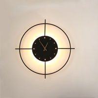 11W Led Wall Lamp Acrylic Mute Clock Sconce Lamp Background Wall Decoration Lamp Living Room Bra Bedroom Ho Bar Aisle Light