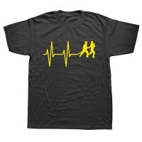 Fireman Heartbeat Firefighter Tshirt Men Cotton T Fire Worker Rescue Tees Gift