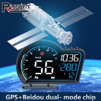 อุปกรณ์เสริมในรถยนต์ Head Up Display G16 Digital GPS Speedometer KMH MPH สัญญาณเตือนความเร็วเกิน Auto HUD GPS Smart Car System Beidou Chip