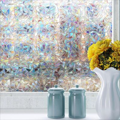 Anti UV Privacy Window Film Frosted Window Stickers Non Adhesive Static Glass