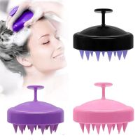 silicone shampoo brush scalp massage shower massager cleaning comb portable Barber care styling tool