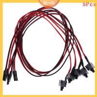 Aleaty? 5pcs PC คอมพิวเตอร์เมนบอร์ด Power CABLE SWITCH ON/OFF/Reset REPLACEMENT