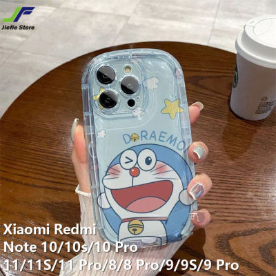 เคสนิ่มป้องกันการตกแบบใสสำหรับ Xiaomi Redmi Note 10 / 10S / 10 Pro / 11 / 11S / 11 Pro/9/9 S/9S / 9 Pro / 8 / 8 Pro เคสโทรศัพท์คู่รักลายการ์ตูนโดเรมอนเคสโทรศัพท์คู่