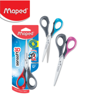 Maped (มาเพ็ด) กรรไกรมือซ้าย Sentsoft 3D 6นิ้ว รหัส SC/696510 คละสี