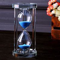 Free Shipping Crystal Hourglass Colorful Sandglass Timer Tabletop Decoration Gift Living Room Wine Cabinet Ornament Home Decor