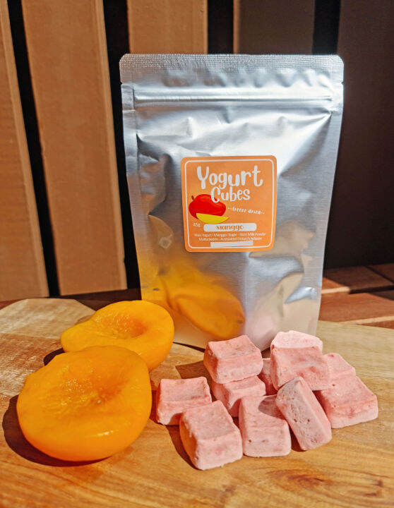 Freeze Dried Yogurt Cubes Mango / Strawberry / Peach / Blueberry