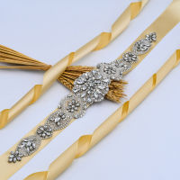 TRiXY S433 Stunning Wedding Belts Woman Bridal Belts Clear Crystal Belt for Evening Prom Dresses Sash Bride Belt Jewelry Belt