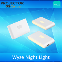 WYZE Rechargeable Night Light with Dusk to Dawn &amp; Motion Sensors, Warm/Soft White Lights for Bathroom ,Hallway, Bedroom, Kids Room, Kitchen, Stairway, 3 Pack