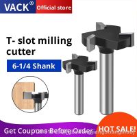 【LZ】✔  VACK 1/4  6mm Shank T-Slot Milling Cutter 3Flutes Router Bit Set T Slotting Hole Bits Groove Wood Woodworking Milling Tools