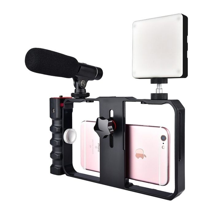 smartphone-video-rig-pc02-ถ่ายวีดีโอ-ถ่ายภาพ-มีด้ามจับ-สำหรับมือถือ-ขนาด-5-5-8-6cm